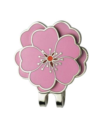 PINMEI Flower Golf Ball Marker with Golf Hat Clip for Your Friend Flower Clip