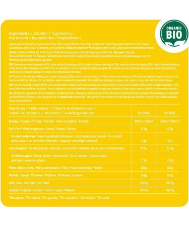 Amazon Brand - Mama Bear Apple Peach Banana Pear & Oat Purees with Organic Oatmeal Vegetarian 540g 90g (Pack of 6) - Buy Online on GoSupps.com