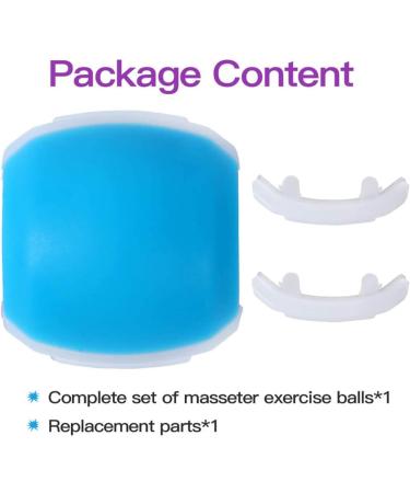 Jaw Exerciser Face and Neck Exerciser Double Chin Reducer Eliminator for Jaw Exercise Ball to Face Lift Chisel Chin Slimming & Neck Muscle Helps Reduce Stress and Cravings Blue_60LBS - Buy Online on GoSupps.com