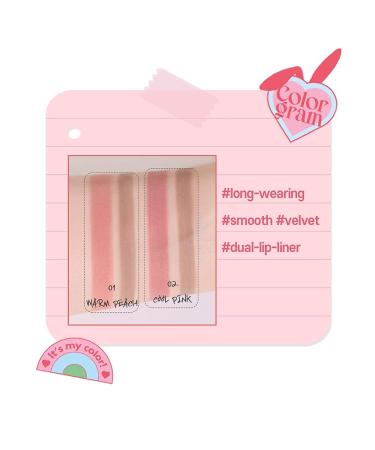 COLORGRAM All In One Over-Lip Maker 02 Cool Pink | Versatile Lip Liner & Contour for Fuller Lips | Matte Finish, Long-Lasting Formula | Daily Wear Lip Plumper (0.02 Fl. Oz) - Buy Online on GoSupps.com