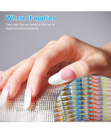 dijiusidy 24 Pieces Nails Full Cover Elegant Gradient Style Artificial Nail Tips Manicure Decoration Fingernail Accessory ch01 - Buy Online on GoSupps.com