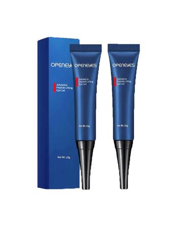 OPENEYES Awaken Peptide Lifting Eye Gel Home Awaken Peptide Depuffing Eye Gel OPENEYES Peptide Eye Gel Lifting Firming Anti-wrinkle Eye Tightener Eye Gel for Dark Circles and Puffiness (2PCS)