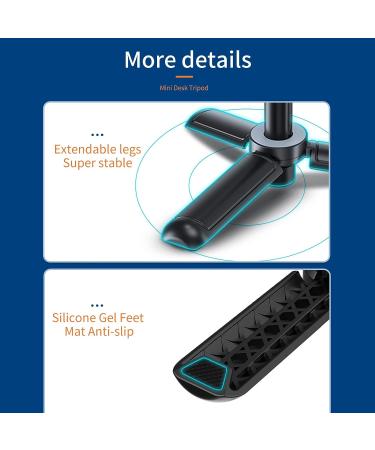 TELESIN Mini Desktop Tripod Selfie Stick for GoPro, Insta360, DJI & More | Telescopic Selfie Pole Monopod Extension - 4 Lengths - Buy Online on GoSupps.com