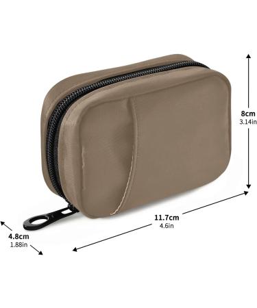 Shop Naanle 7-Day Pill Box & Travel Organizer - Portable Compact Case for Vitamins & Supplements in Solid Brown - Buy Online on GoSupps.com