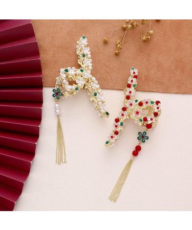 Refined Tassel Shark Clip Hair Claw Clips For Women Headwear Hairpins Claw Clip Shark Clip 05 (Color : 2) - Buy Online on GoSupps.com