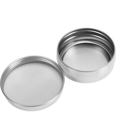 Foraineam 48-Pack Aluminum Lip Balm Jars | Empty Round Travel Cream Cans with Screw Lid | White Metal Containers for Travel - Buy Online on GoSupps.com