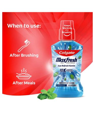 Colgate Plax Peppermint Fresh Mouthwash 250ml - Oral Care Essential - Buy Online on GoSupps.com
