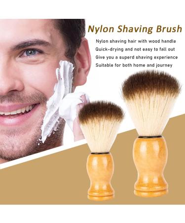 2 PCS Handcrafted Horsehair Bristle Shaving Brush Set for Men - Buy Online on GoSupps.com