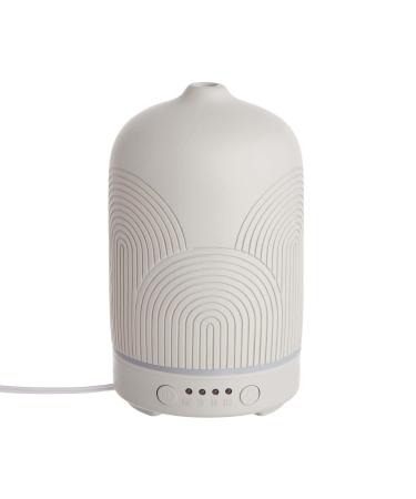 Butler's aroma diffuser cloud nine-freshener with ceramic cover for fragrance oils-diffuser/humidifier for essential oils with timer function & LED light in seven colors