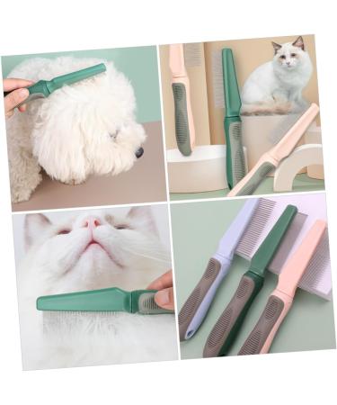 POPETPOP Peigne D m ler pour Chats et Chiens Peigne de Toilettage Dents Fines avec Manche pour limination des Poils Outil Pratique pour Animaux de Compagnie Olive Vert Dents - Buy Online on GoSupps.com