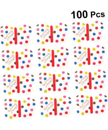 Zerodeko Kids' Party Supplies 100pcs Lollipop Decoration Packaging Decoration Card Lollipop Card Message for Lollipop Cartoon Decorative Card Kids Party Supplies - Buy Online on GoSupps.com