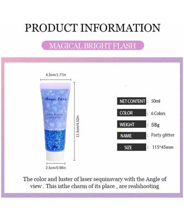  Jildouf Face glitter - Shimmering liquid eyeshadow with body gel glitter gel for body and nails hair glitter body gel for women Jildouf - Buy Online on GoSupps.com