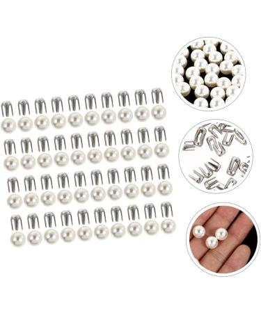 LALAFINA 150 Sets Rivets Claw Imitation Nail Clasps DIY of Buttons Accessories Head-Dress Materials Round 1.2 White - Buy Online on GoSupps.com