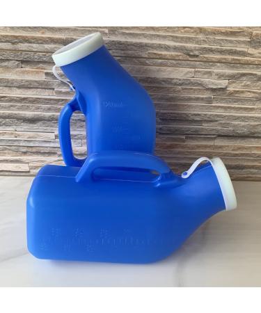 YUMSUM Urinals for Men Portable Urinal 1200ml34 Ounce for Hospital Camping Car Travel Home 2 Pack (New Blue) - Buy Online on GoSupps.com
