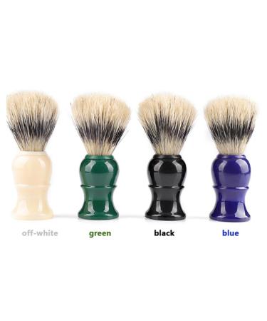 Premium Green Hair Shaving Brush - Soft Bristle Safety Neck Sweep Brush for Men & Women | International Shipping Available - Buy Online on GoSupps.com