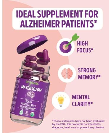 Mayeksozom Organic & Vegan Dietary Supplement for Healthy Brain Function -EXOSOME Rich - Buy Online on GoSupps.com