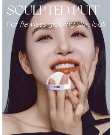 EQUMAL No More Cushion Foundation SPF50+ PA++++ - Air Fit Full Coverage Foundation for Dewy Finish, Long Lasting Formula - 4 Shades Available - 0.5oz (N02 MEDIUM NUDYFUL) - Buy Online on GoSupps.com