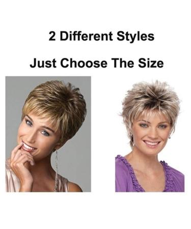 Short Blonde Real Hair Wig - Pixie Cut Layered Wigs for Women | Stylish Fluffy & Light Curly Ash Gold Options - Buy Online on GoSupps.com