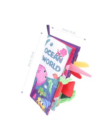 Abaodam 4-Piece Crumpled Fabric Book Set for Toddlers | Soft Baby & Children's Toys | Ideal Fabric Books for Young Kids - Buy Online on GoSupps.com