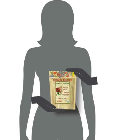 Foothills Naturals Hibiscus Powder Organic - 1 Lb (454g) No Additives - Buy Online on GoSupps.com