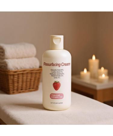 Strawberry skin peeling cream 200 ml moisturizing cream for uneven skin softening lotion for body face legs arms and neck for women men young people and girls for pimples - Buy Online on GoSupps.com