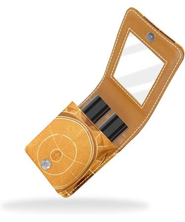 Buy Travel Lipstick Organizer Case - Portable Makeup Bag with Mirror | Basketball Field Design - Buy Online on GoSupps.com