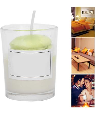 Cute Portable Aromatherapy Candle in Glass Cup - Scented Gift for Women & Men | Home Decor Essential (Green - Buy Online on GoSupps.com
