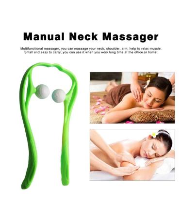 VIVI Neck Massager - Manual Self Massage for Neck & Shoulder Pain Relief | Relaxation | 3 Colors Available (Green) - Buy Online on GoSupps.com