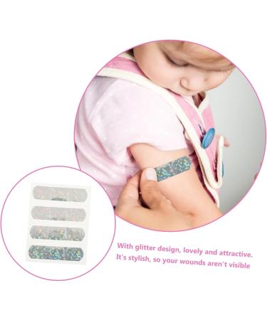 Didiseaon 20pcs Extra Large Cartoon Bandages - Glitter Plasters for Girls | Bulk First Aid Supplies for Lovely Travel - Buy Online on GoSupps.com
