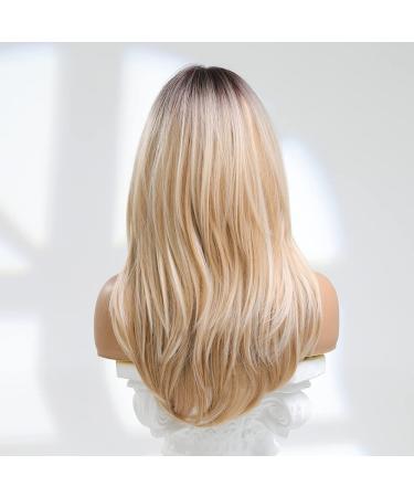 Buy Dzvpryc Long Blonde Wig for Women | Natural Synthetic Hair Heat-Resistant Light Golden Color - Ideal for International Shipping - Buy Online on GoSupps.com