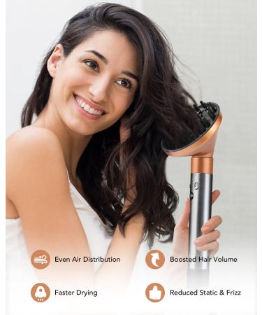 Upgrade Your Styling: Dyson Airwrap Diffuser Nozzle Attachment - Compatible with HS05 HS03 HS01 in Rich Copper - Buy Online on GoSupps.com