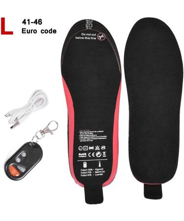 YTYZC USB Heated Shoe Insoles with Remote Control Feet Warm Sock Pad Mat Electrically Heating Insoles Electric Heater Pads (Color : D  Size : 41-46 Yards) 41-46 yards D - Buy Online on GoSupps.com