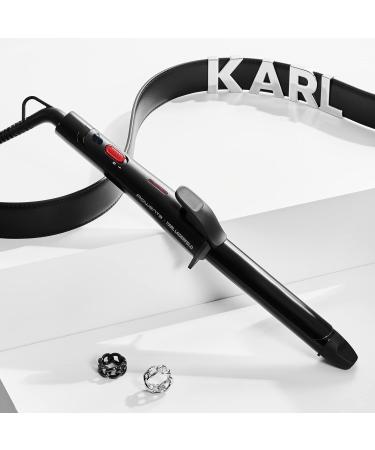 Rowenta X Karl Lagerfeld CF321L Curling Iron - 25mm | Keratin & Fine Coating | Fast Heating | Constant 200 C | Natural Waves & Curls | Black/Red - Buy Online on GoSupps.com