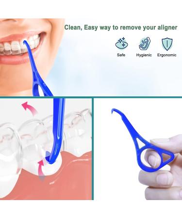 Orthodontic Aligner Cases with Removal Tools - Black + Blue | Strong Magnetic Closure | Compatible with Invisalign & Mouth Guard - Buy Online on GoSupps.com