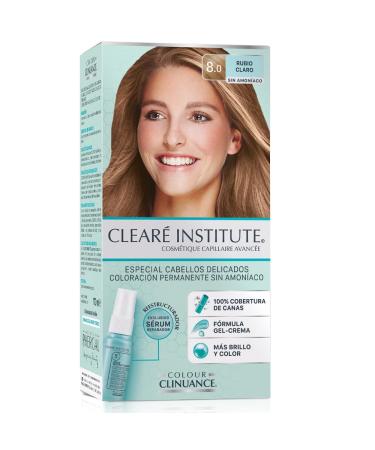 Cleare Institute Color Clinuance permanent coloration delicate hair without ammonia plus brightness intense color 100 coverage 80 Light blonde 170 ml