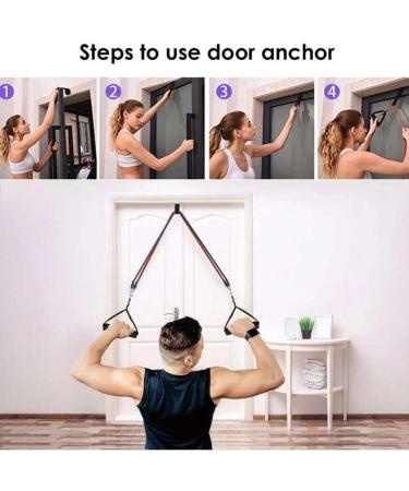Ultimate 10-Piece Resistance Band Set | Versatile Home Gym Equipment - Complete with Handles Door Anchor Ankle Straps & Carry Bag - Buy Online on GoSupps.com