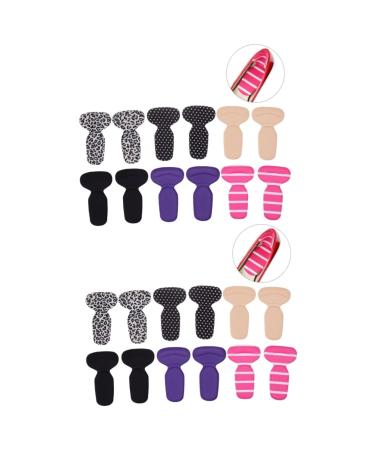 FOMIYES 12 Pairs Back Heel Cushion Shoe Washer Shoe Mats Self- Adhesive Heel Cushion Heel Grip Heel Pad Heel Heel Cushion Pads Shoe Inserts Shoe Cushion Heel Stickers Insole Miss 2 in 1