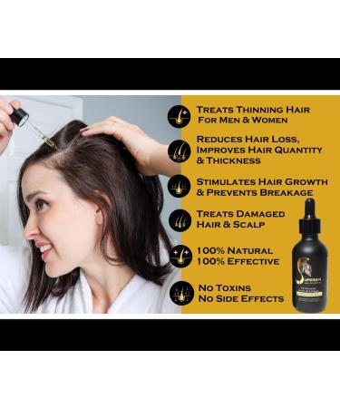 Hair Building Fibers + Hair Growth Oil with 5% Minoxidil Biotin Collagen - Thinning & Hair Loss Treatment - Medium Brown - Buy Online on GoSupps.com
