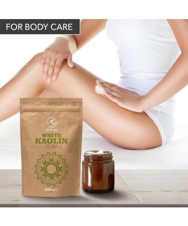 White Kaolin Clay 1000g - Kaolin - Pure and natural kaolin clay powder - White kaolin clay powder for face and body - White kaolin powder - Kaolin powder - Skincare - Buy Online on GoSupps.com