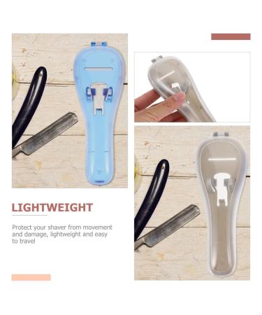 PopetPop 2-Piece Beard Razor Holder Box - Safety Case for Men - Blue Gray Razor Keeper - Buy Online on GoSupps.com