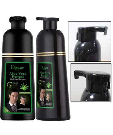 Dye Brown Hair Shampoo - Quick 5-Minute Color for White Grey & Damaged Hair - Lasts Up to 4 Weeks - 400ml - Buy Online on GoSupps.com