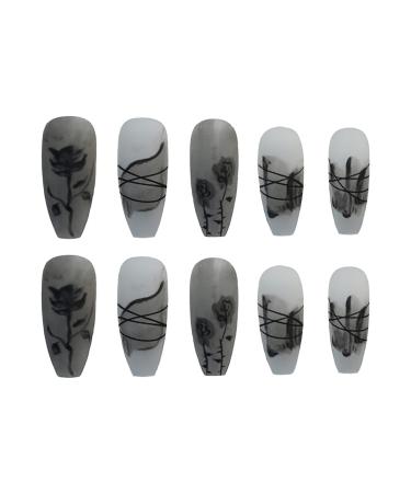 Chtom Fairy Rose Fake Tabs Wearing a Nail Sticker 1 Piece Metal Sticker 24 Pieces American Stickers