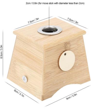 Buy Bamboo Moxa Box | Single Hole Moxibustion Burner & Acupuncture Tool - International Shipping - Buy Online on GoSupps.com