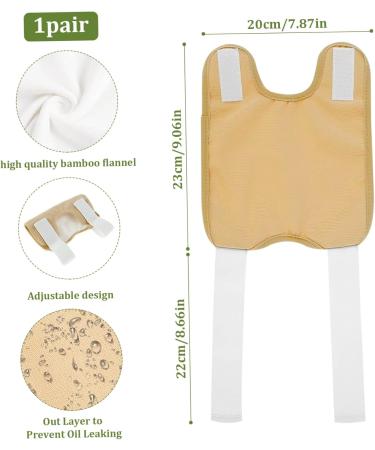 Castor Oil Pack Wrap for Knees - Reusable Waterproof Knee Pack with Thickened Fastening Tape - 1 Pair - Buy Online on GoSupps.com