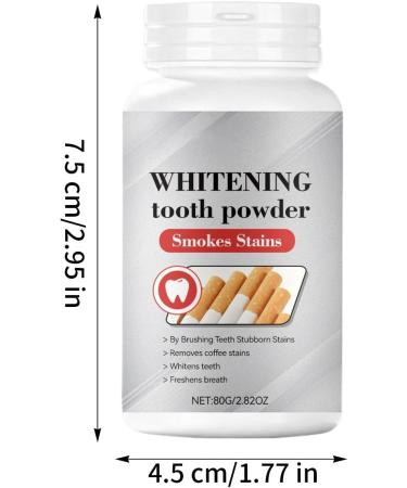 Teeth Whitening Powder 80g Powdered Toothpaste for Whitening Fresh Teeth Protection Suitable for Women and Men for Daily Use Travel Dental Care - Buy Online on GoSupps.com