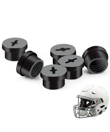 LUAATT Bladder Valve Screws,6 PCE Threaded Valve Retainer Caps for Riddell Speedflex,Football Helmets Accessories