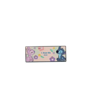 DISNEY STITCH & ANGEL 4 SIDED 4 GRIT BUFFING BLOCK - Ideal for Hand Beauty and Manicure - Polishing Sanding Shine - Stitch Print Design