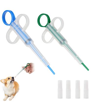 Tablet Feder 2 Pack Medicines Feeder Pusser Spring Pill Injector Tablet Feder Nursing Push Shooter Pills Feeder For Cats Little Dogs
