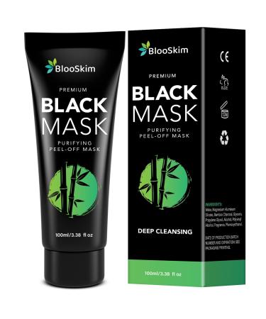 BlooSkim Blackhead Remover Mask, Blackhead Mask for Men and Women, Purifying Peel Off Charcoal Face Mask, Face Mask Skin Care - 80ML