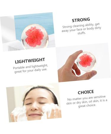 Angoily Transparent Soap Body Cleanser Soap Handmade Soap Flower Soap Bar Aromatherapy Soap Essential Oil Soap Acid Soap Shower Soap Scented Soap Essence Etc. Care Soap Take a Bath - Buy Online on GoSupps.com